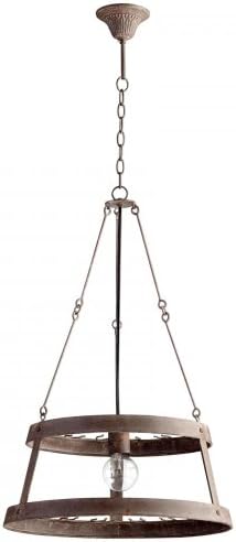 Rustic Double Winey 1 Light Full Size Pendant 05312