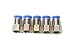 Generic Pneumatic Push to Connect Joint 1/4" OD Tube x 1/8" NPT Straight Female Fitting (Pack of 5) primary