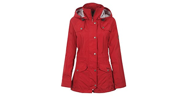 barbour trevose jacket red