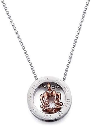 男女兼用のステンレス鋼の古典的な王冠のネックレスの誕生日プレゼント 錆びや腐食にも強い Color 好評 mm Size Gold