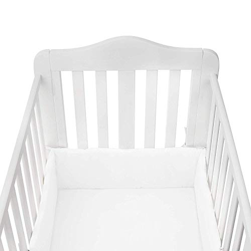 Soft Baby Cradle Bumper Pad Machine Washable, Breathable Liner Fits