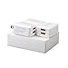 Wall Charger, [3 PACK]Dual Port USB Plug,Portable Travel Adapter Block,for iPhone SE / 6s / 6 / 6 Plus, iPad Air 2 Pro/mini 3,Galaxy S7 Edge S6 Edge /Edge+,Note 5,LG G5[White]