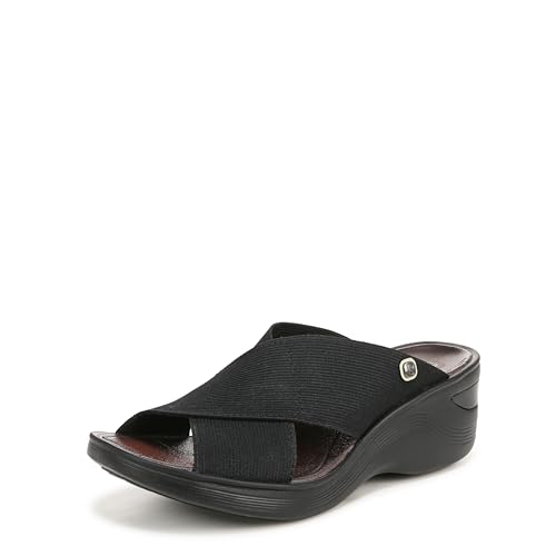 LifeStride Naturalizer Mujeres Sandalias de Piso, Black, Talla 11
