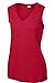 Sport-Tek Women's Sleeveless PosiCharge Competitor V Neck Tee M True Red
