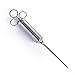 MERCIER Stainless Steel Heavy Duty Meat marinade Injector with 2-oz Large Capacity Barrel and 3 Marinade Needles