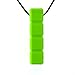 Quell-O Quad-Blockz Chewelry Oral Motor Sensory Aid Chewable Necklace - For Mild Chewers Only - Tough, Green - by
