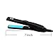 BERTA 0.5 in Mini Hair Straightener Ceramic Tourmaline Hair Flat Iron for Travel, Black