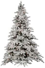 Amazon.com: 4 5 Pre Lit Flocked Utica Artificial Christmas Tree Multi
