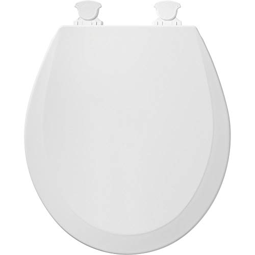 Bemis 500EC 390 Toilet Seat with Easy Clean & Change Hinges, Round