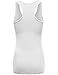 FPT Womens Basic Cotton Spandex Racerback Tank Top WHITE MEDIUM