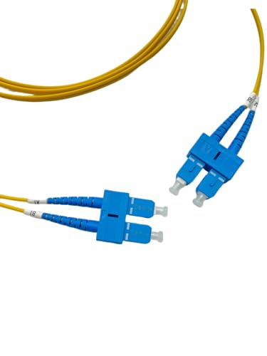 Cablix Single Mode Fiber Optic Patch Cord, Duplex