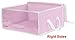 Simple Houseware 3 Pack Foldable Closet Organizer Clothing Storage Box with Clear Window, Pink
