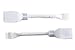 Litcessory RJ45 to 6-Pin Ethernet Cable Adapter for Philips Hue/WiZ Lightstrip (2 Pack - One Pair, White - Standard 6-PIN V3 / WiZ Lightstrip)