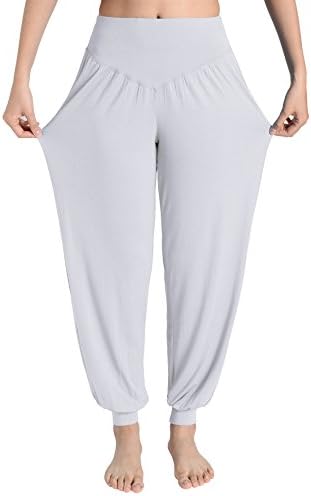 Weintee Women's Rayon Spandex Loose Yoga Harem Pants