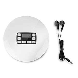 Draagbare CD-speler Bluetooth HIFI Stereo CD-muziekspeler Schokbestendig met oplaadkabel voor koptelefoon(EU-stekker)