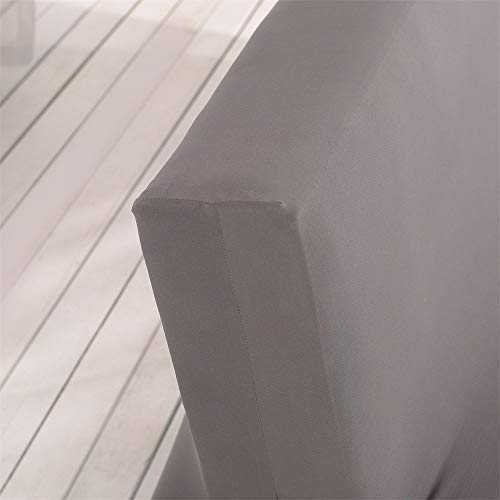 Aisaving Solid Color Sofa Bed Protector Cover Without Armrest Polyester Spandex 3 Seater Elastic Folding Sofa Cover Without Armrest 80 x 50 Inches