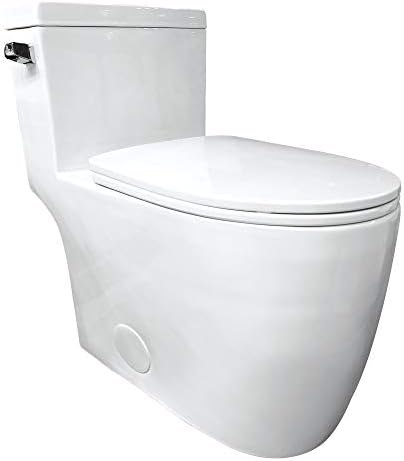 Kingston Brass Vtc2995 Courtyard One Piece 1 28 Gpf Single Flush Elongated Toilet White Buy Online At Best Price In Uae Amazon Ae