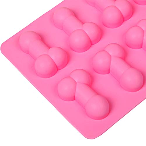 2 Pieces Gummy Candy Molds Silicone, Funny Nonstick Chocolate Candy, Ice Cube,Cake,Sugar Maker Novelty Cookie, Mould Tray for Whiskey Cocktails Party,Easy for Use in Oven Microwave Freezer Dish