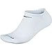 Nike Golf Men's Dri-Fit No Show 3-Pair Socks, White/Black, Large