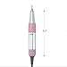CO-Z Professional 30,000 RPM Electric Acrylic Nail Drills File Machine Gel Nail Grinder Tool with Polish Bits Set - Super Quiet (Pink 110v)