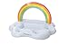 FUNBOY Giant Inflatable Rainbow Cloud Drink Holder, Luxury Floating Bar Accessory for Pool Parties and Entertainment, Floating Drink Holder