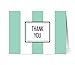 Note Card Cafe Thank You Cards with Gray Envelopes | 36 Pack | Modern Thank You | Blank Inside, Glossy Finish | for Greeting Cards, Occasions, Birthdays, Gifts