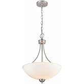 Millennium Lighting Ivey Lake - 3 Light Pendant-19.75 Inches Tall and 15 Inches Wide-Satin Nickel Finish -Traditional Install