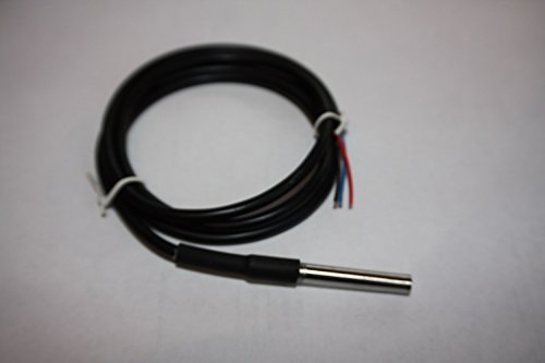 DS18B20 Digital Temperature Sensor Stainless Steel with 1 m Cable for Thermometers Waterproof