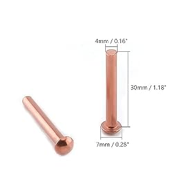 Aicosineg Solid Rivet,50Pcs T Shape Round Head