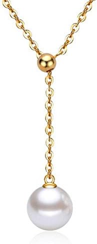 Charm Jewelry Pearl Choker Chunky Statement Bib Pendant Chain Necklace by