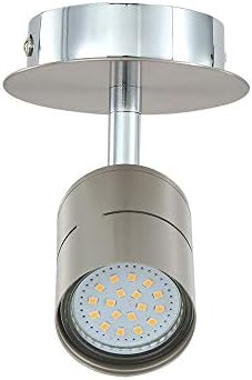 Ceiling Light Ceiling Spotlight Rotating Round 1xGU10 LED Ceiling Light 1-flame丨IP20丨230V丨Ceiling Light丨Modern Kitchen Light丨Luminaire Can Be Turned, Not Dimmable