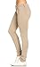 Classic Stretch Knit Skinny School Pants in Khaki (Plus Sizes Available S-3XL)