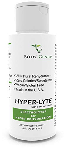HYPER-LYTE with Concentrace for Hyper Electrolyte Rehydration with Magnesium, Potassium, Sodium, Chloride (No Calories, Sugar or Additives), 48 Servings