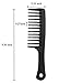 Louise Maelys Large Wide Tooth Detangle Hair Comb Premium Plastic Styling Comb for Thick Hair Curly Hair