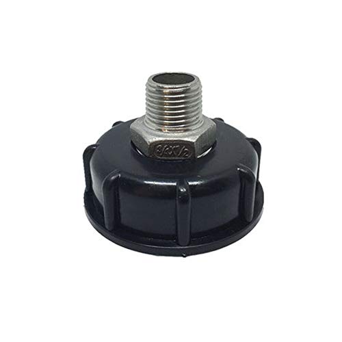 KOOBOOK 1Pcs For IBC Tote Tank Drain Adapter 3/4'' Thread Garden Hose Connector Replacement Valve Fitting Parts