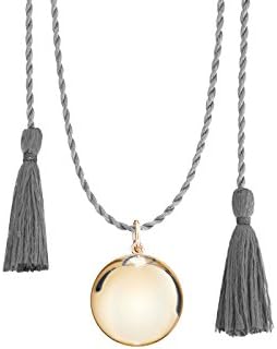 ILADO PARIS Joy Grey Silk Maternity Strand Necklace of Length 100 cm