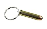 .357 Magnum Bullet Keychain Brass Copper Key Ring