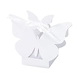 TALKING TABLES SOMETHING IN THE AIR WHITE 10-Pack Butterfly Favour Box, White