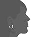 Jstyle 3 Pairs Stainless Steel Hoop Earrings Set for Women Mens Black Silver Gold Small Hoop Earring, Lightweight Click-Top Hoops Piercing 10-20MM