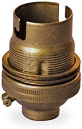 Lampholders Bayonet Cap with Shade Rings (Antique,10mmfemalethreadedentry), 10mm female threaded entry