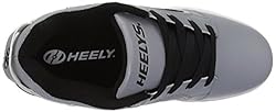 HEELYS Kids Voyager Shoes, Grey Reflective/Black, 3