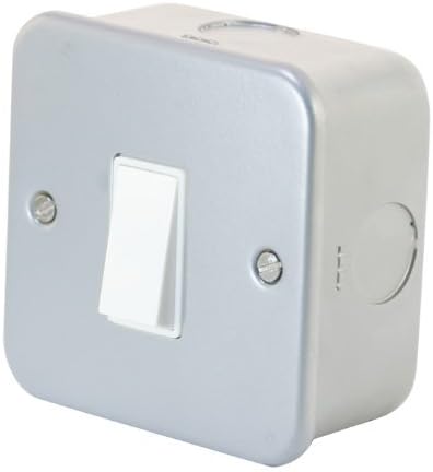 10 Amp Switch 1 Gang 2 Way in Metal Clad