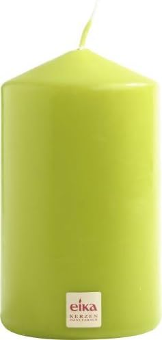 Eika Pillar Candle Lime Green, 8 x 14 cm, Paraffin Wax, 8x8x14 cm