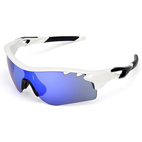 SPOSUNE Polarized Sports Sunglasses with 5 Set Interchangeable Lenses