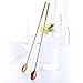 Extra Long Handle Ice Tea spoon, 12-Inch 4 Color Mixing Mixing Ice Cream Spoon, Stainless Steel Cocktail Stirring Spoons Bar Accessoriess by Buyer Star (bar spoons)