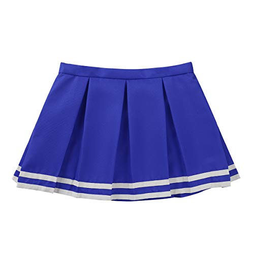 image for inlzdz Children Girls Box Pleated Mini Skirts Squad Cheer Leader Costu