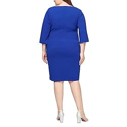 Alex Evenings Women's Plus Size Short Shift Dress