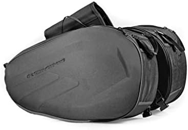 Universal Motorcycle Side Saddle Bag Helmet Waterproof Luggae Storage Cover,black