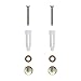 MODONA Four Pronged Robe & Towel Hook - Satin Nickel - 5 Year Warrantee