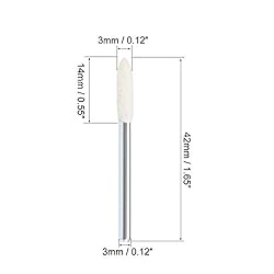 uxcell 24Pcs 3mm Wool Felt Mounting Point Tapered